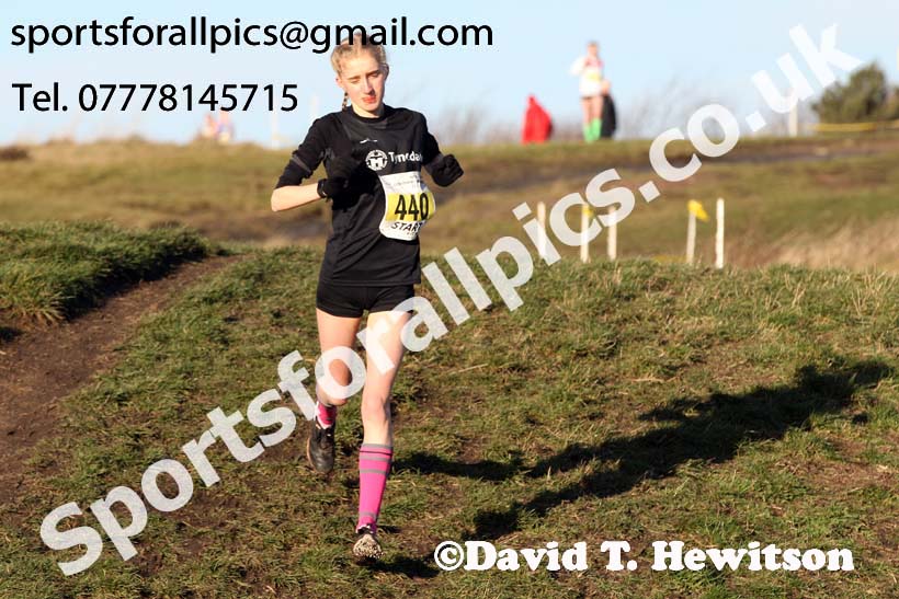 Womens under-17s and under-20s North Eastern Cross Country, 2018 Northern Cross Country Champs., Wrekenton, Gateshead. Photo:  David T. Hewitson/Sports for All Pics